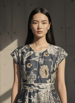 Load image into Gallery viewer, Teal Floral Printed Lulu Dress
