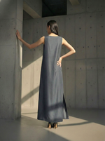 Load image into Gallery viewer, Teal Scallop Embroidered Dress
