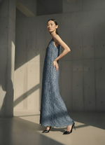 Load image into Gallery viewer, Teal Scallop Embroidered Dress
