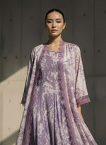 Load image into Gallery viewer, Mauve Floral Printed Overlay
