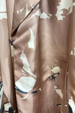 Load image into Gallery viewer, Beige Floral Printed Trench Dress
