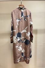 Load image into Gallery viewer, Beige Floral Printed Trench Dress
