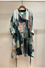 Load image into Gallery viewer, Green Paint Print Dress
