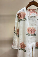 Load image into Gallery viewer, Peach Hydrangea Printed Dress
