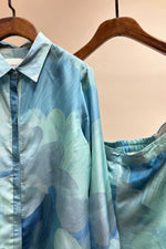 Load image into Gallery viewer, Aqua Paint print On Print Coordinated set
