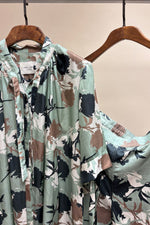 Load image into Gallery viewer, Mint Allover Floral Tunic Set
