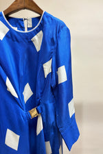 Load image into Gallery viewer, Cobalt Big Square Buckle Dress
