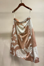 Load image into Gallery viewer, Peach Abstract Print Skirt

