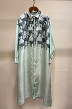 Load image into Gallery viewer, Mint Reindeer Dress
