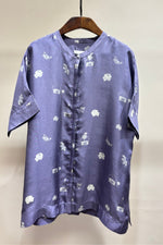 Load image into Gallery viewer, Violet Printed Flared Top
