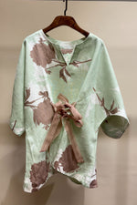 Load image into Gallery viewer, Mint Floral Knock-out Top
