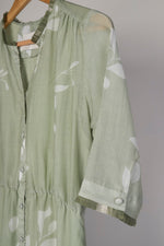 Load image into Gallery viewer, Mint And White Printed Tiered Dress
