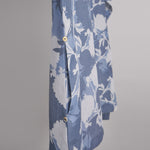 Load image into Gallery viewer, Blue and White print on print Linen Co-ord Set
