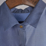Load image into Gallery viewer, Shades of Blue solid shirt with printed pants Coordinated set
