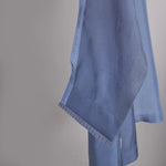 Load image into Gallery viewer, Shades of Blue solid shirt with printed pants Coordinated set
