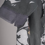 Load image into Gallery viewer, Black print on print Linen Co-ord Set

