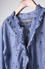 Load image into Gallery viewer, Denim printed top with solid pants Coordinated set
