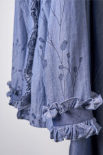 Load image into Gallery viewer, Denim printed top with solid pants Coordinated set
