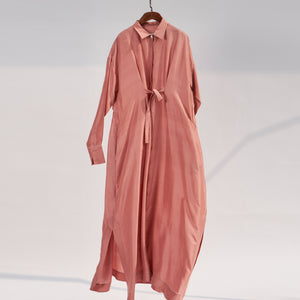 Solid Peach Shirt dress