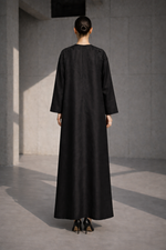 Load image into Gallery viewer, Black Bloomtone hand embroidered Dress
