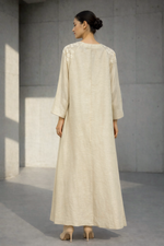 Load image into Gallery viewer, Off-White Bloomtone hand embroidered Dress
