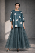 Load image into Gallery viewer, Teal Glassmoon Skirt

