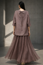 Load image into Gallery viewer, Dirty pink Small Polka Top
