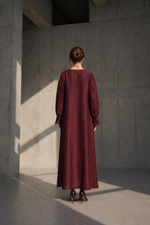 Load image into Gallery viewer, Wine Nightcap Polka Dress
