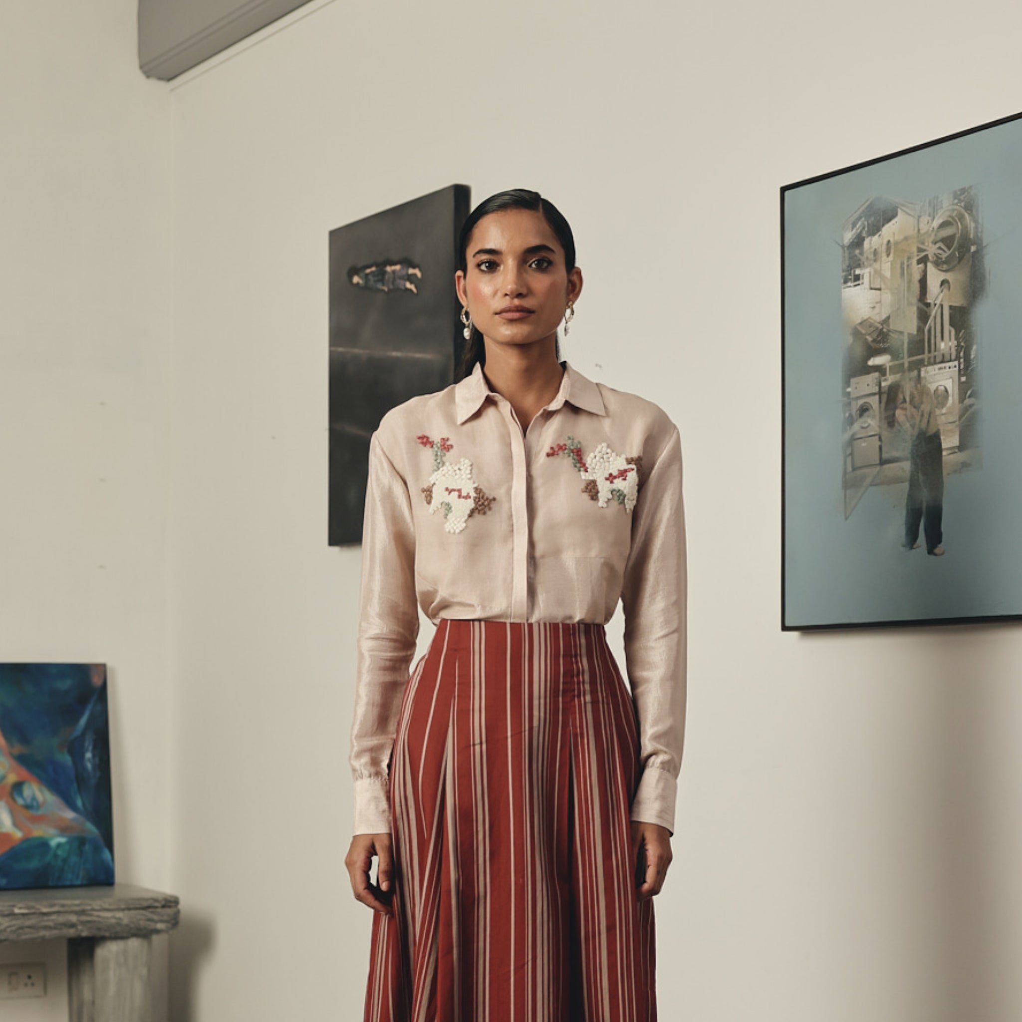 Blur Embroidered Shirt