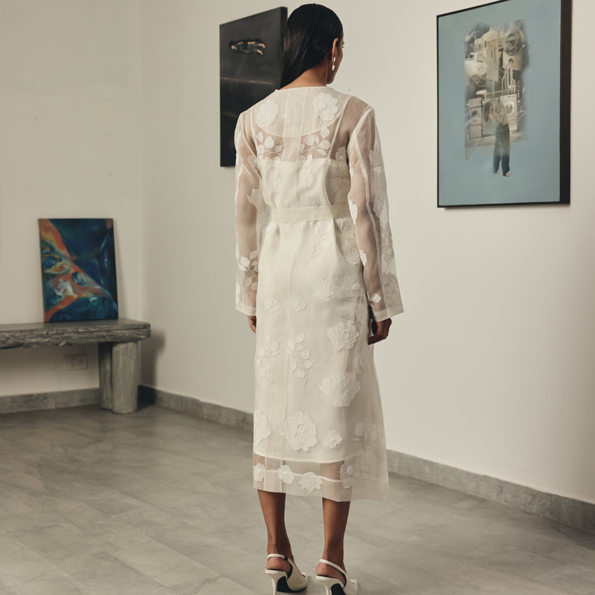 Lucent Organza Trench