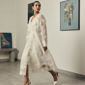 Lucent Organza Trench