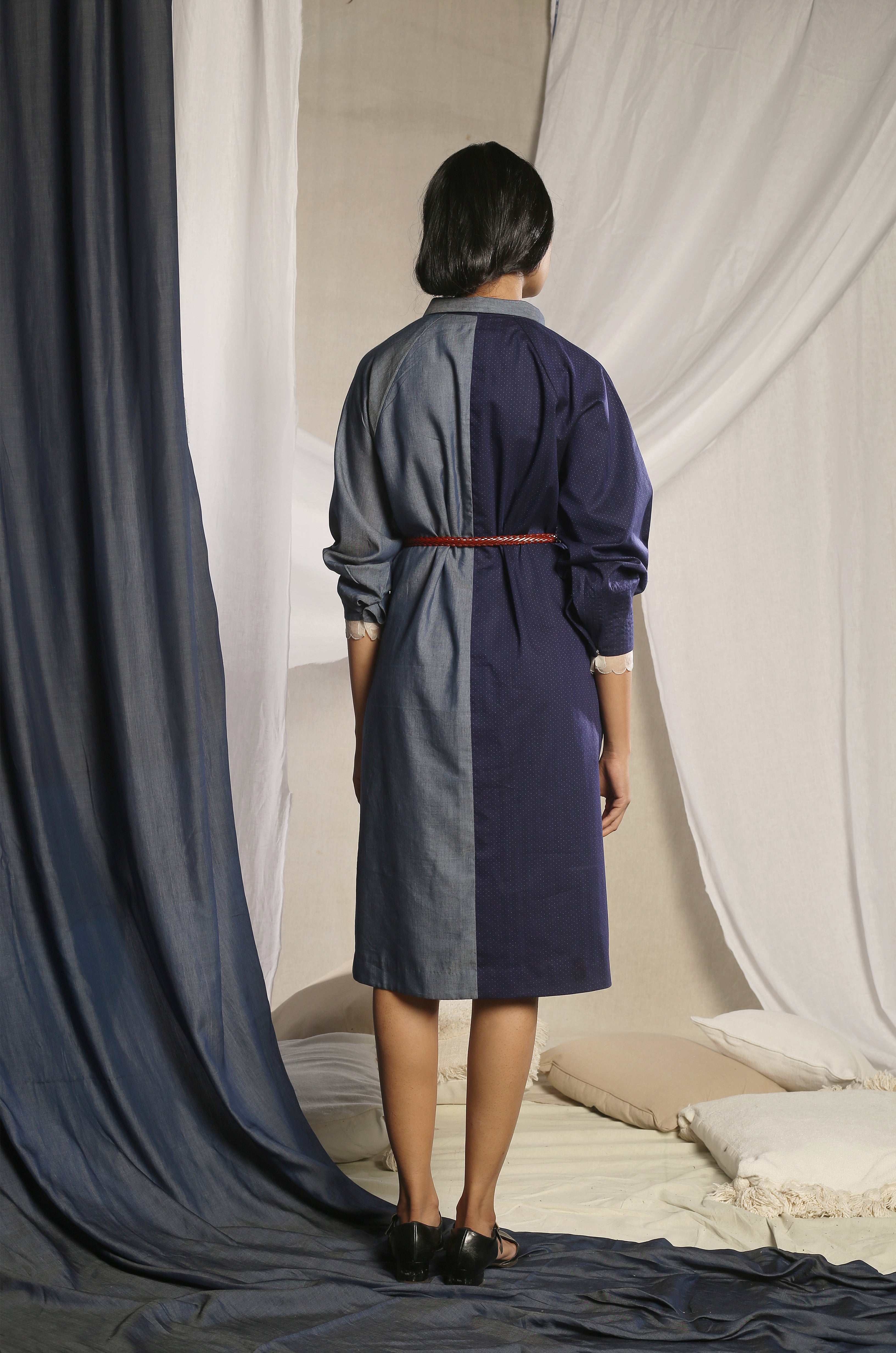 Double Denim Shirt Dress