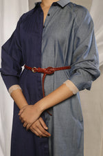 Load image into Gallery viewer, Double Denim Shirt Dress
