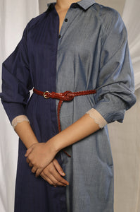 Double Denim Shirt Dress