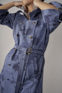 Odette Denim Floral Trench