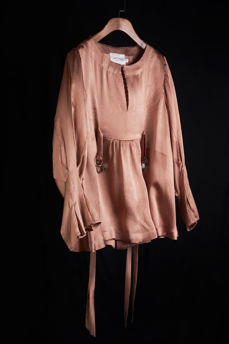 Ray Beaten silk blouse