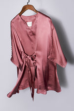 Load image into Gallery viewer, Glow asymmetric silk blouse
