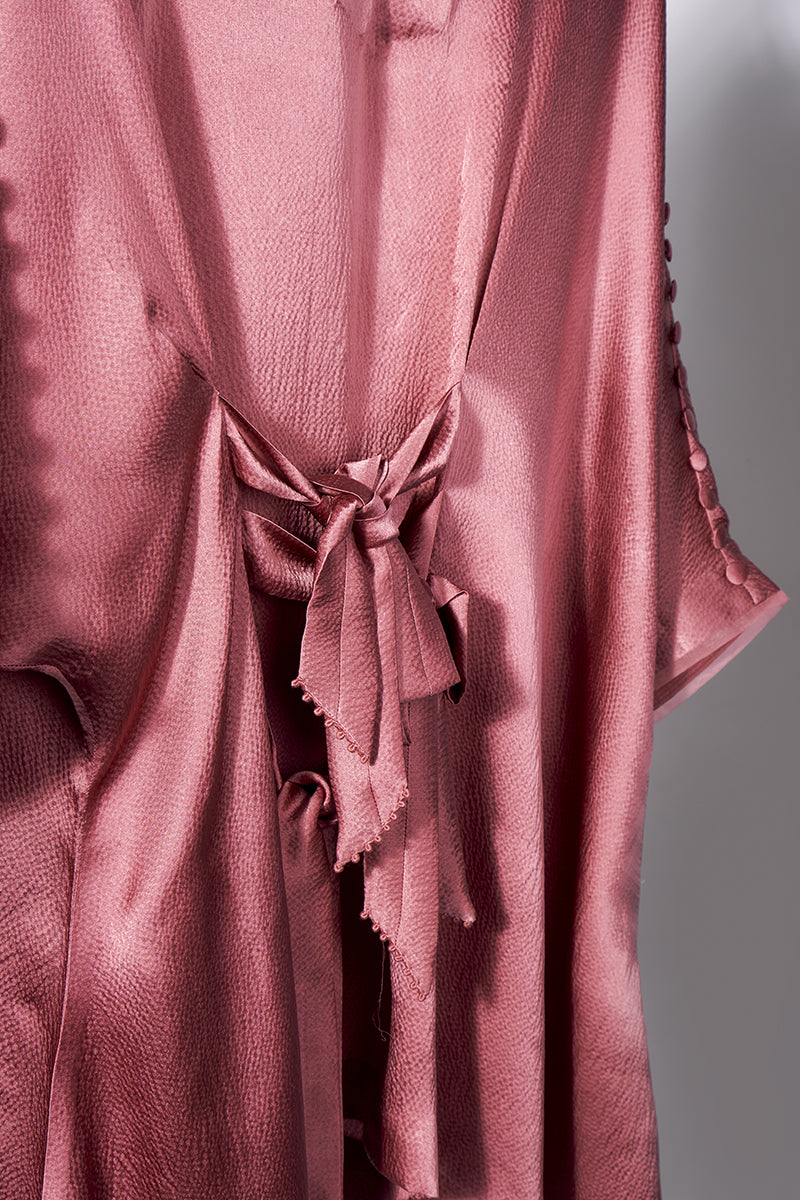 Glow asymmetric silk blouse