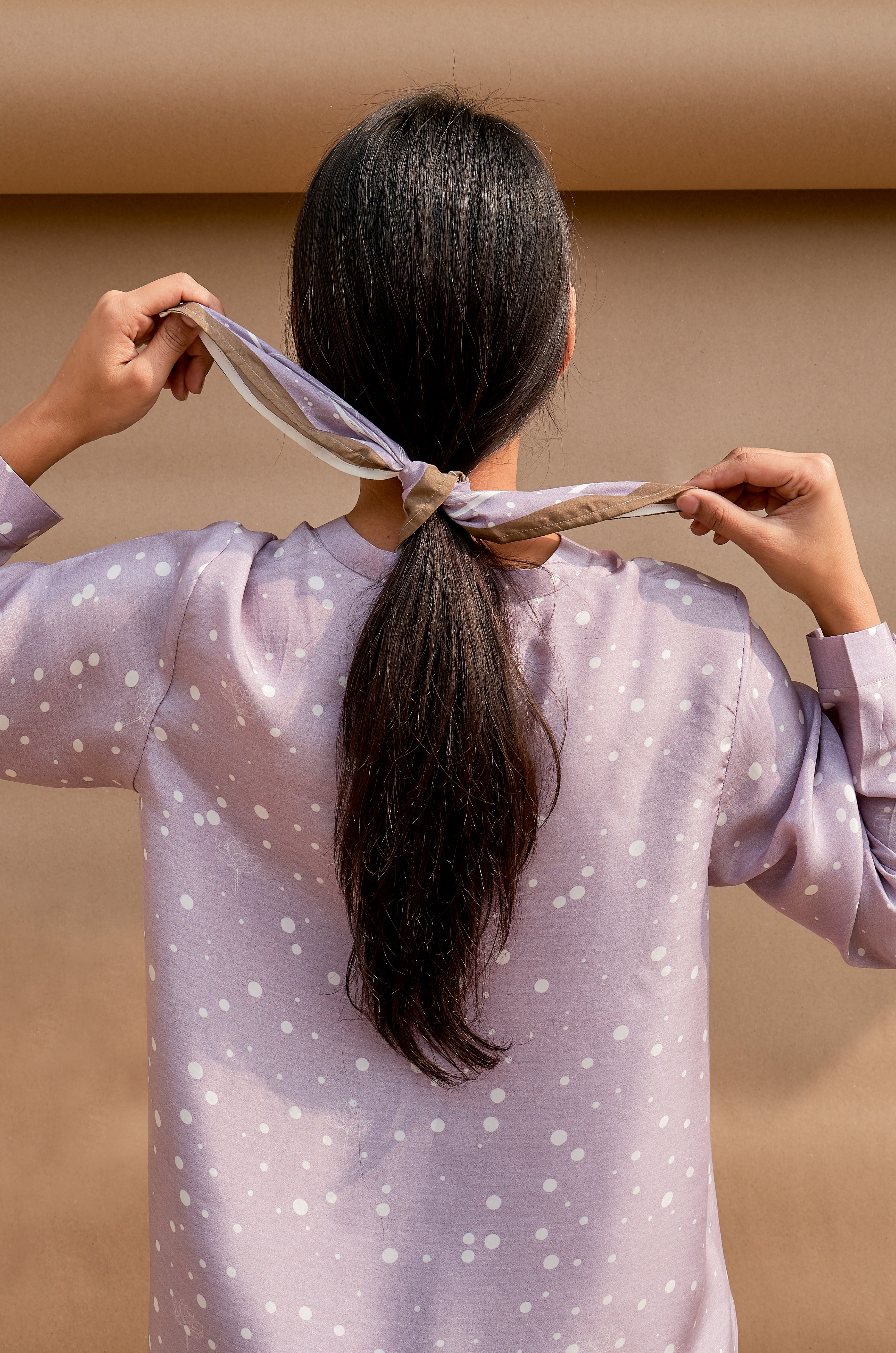 Soft Breath Polka And Checks Co-ord Set