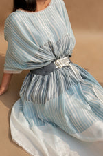 Load image into Gallery viewer, Rain Dance Striper Kimono Dress With Belt
