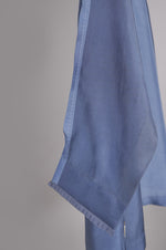 Load image into Gallery viewer, Shades of Blue solid shirt with printed pants Coordinated set
