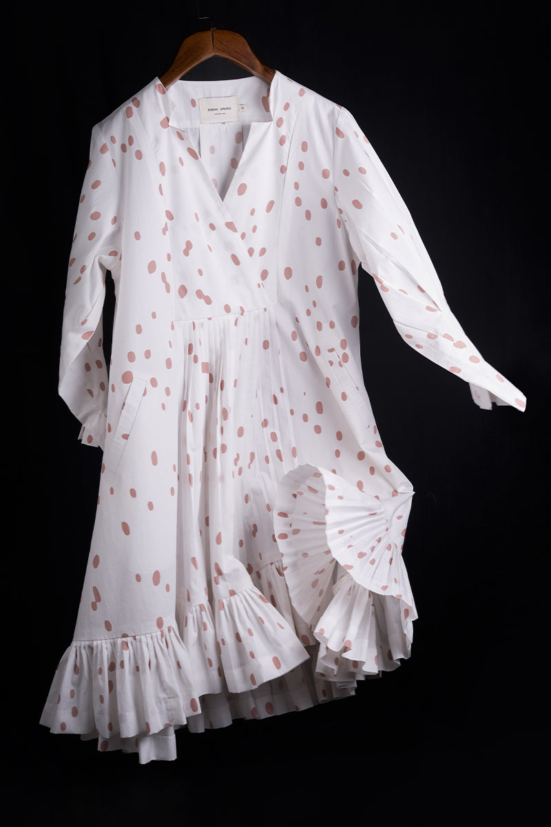 Siren polka print dress