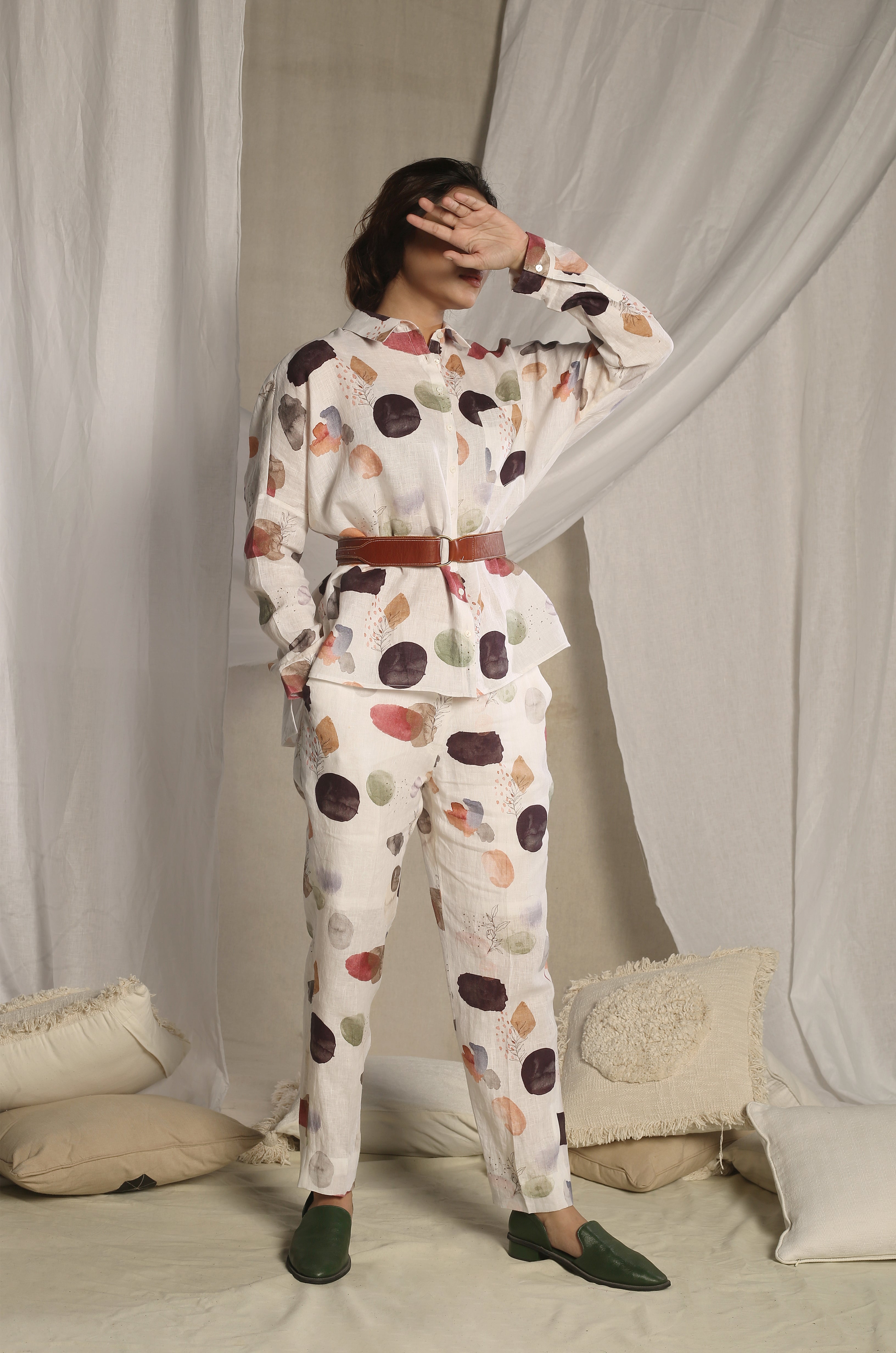 Polka White Co-ord Set