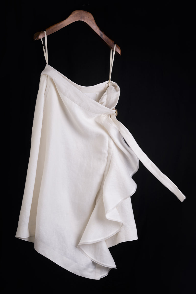 Stand Out wrap linen Skirt