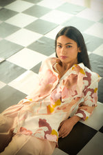 Load image into Gallery viewer, Subtle bloom Silk shirt
