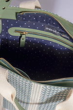 Load image into Gallery viewer, Aqua Textured Book Tote Bag

