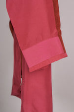 Load image into Gallery viewer, Shades of Pink solid shirt with printed pants Coordinated set
