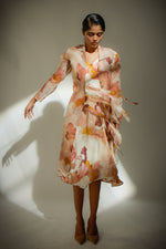 Load image into Gallery viewer, Delilah abstract jacket and bias dress set
