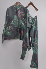 Load image into Gallery viewer, Grey tree printed top with printed pants Coordinated set
