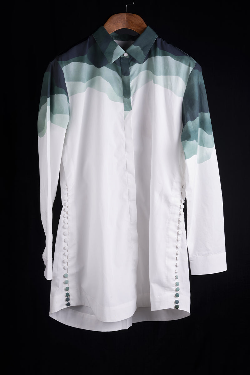 Top Up hill print shirt